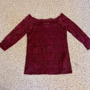 Maurice’s Lace Long Sleeved Top
